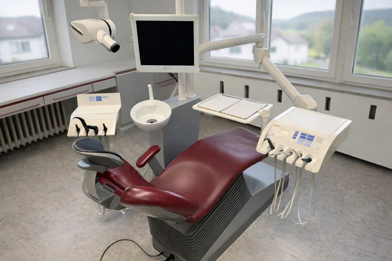Behandlungszimmer abzugebende Zahnarztpraxis